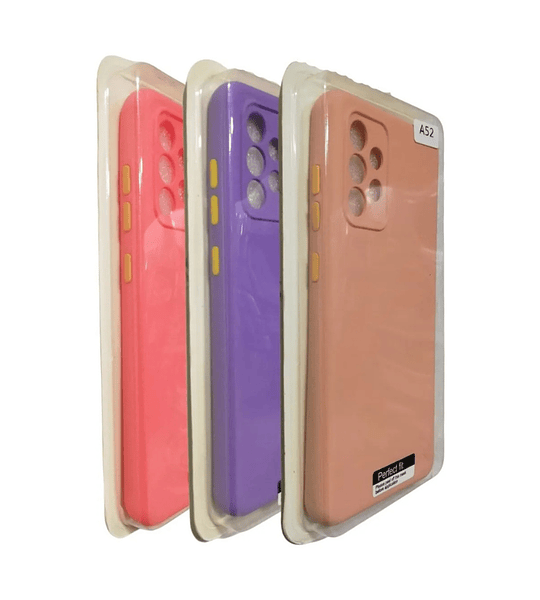Funda Samsung A52 Estuche Silicon Case Protector Cámara 