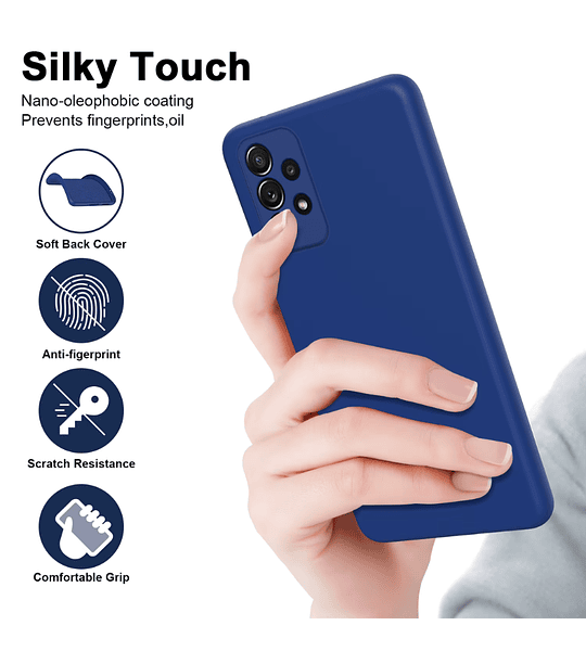 Funda Samsung A52 Estuche Silicon Protector Cámara 