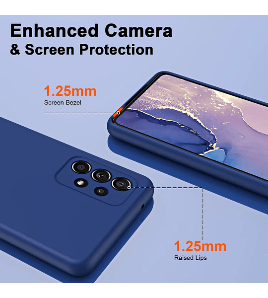 Funda Samsung A52 Estuche Silicon Protector Cámara 