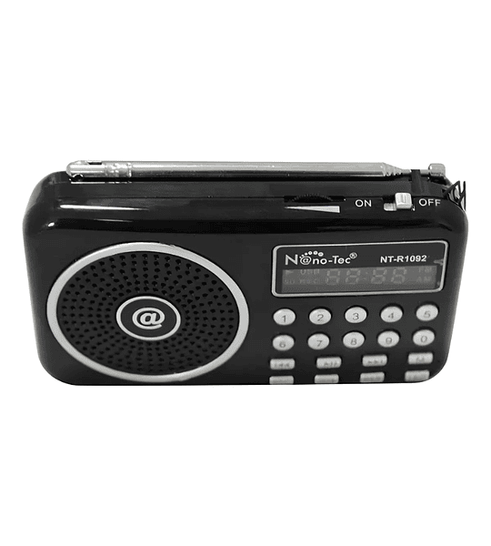 Radio Parlante Digital Nano-Tec NT-R1092 – AM/FM, USB, SD, Recargable