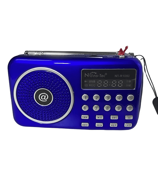 Radio Parlante Digital Nano-Tec NT-R1092 – AM/FM, USB, SD, Recargable