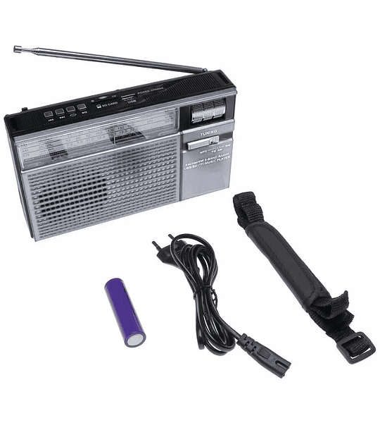 Radio Retro Portátil Nano-Tec NT-R1271 – AM/FM/SW con Reproductor USB y SD