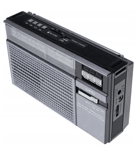 Radio Retro Portátil Nano-Tec NT-R1271 – AM/FM/SW con Reproductor USB y SD
