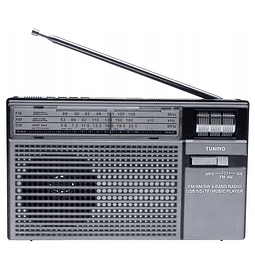Radio Retro Portátil Nano-Tec NT-R1271 – AM/FM/SW con Reproductor USB y SD
