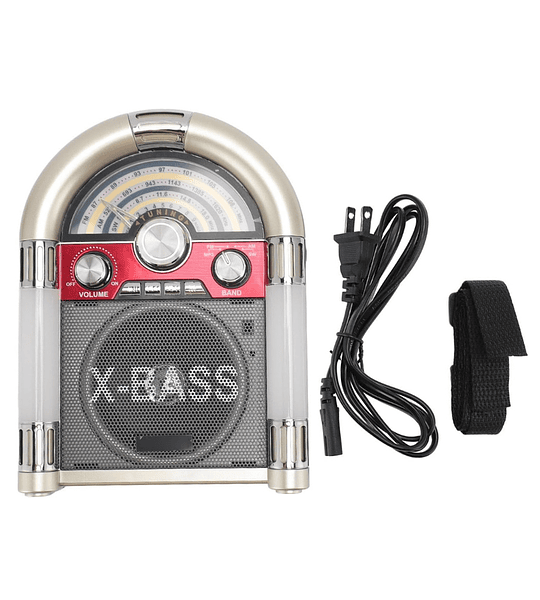 Radio Parlante Retro Nano-Tec NT-R1228 – AM/FM/SW con X-BASS, USB y SD