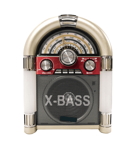 Radio Parlante Retro Nano-Tec NT-R1228 – AM/FM/SW con X-BASS, USB y SD