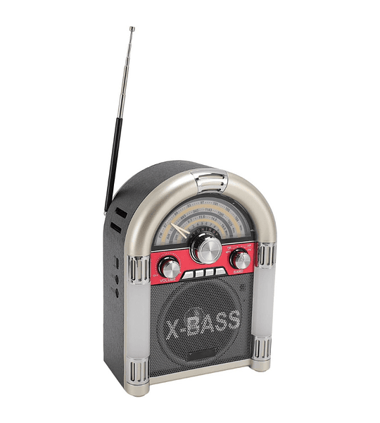 Radio Parlante Retro Nano-Tec NT-R1228 – AM/FM/SW con X-BASS, USB y SD