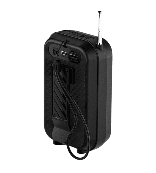 Radio Parlante Nano-tec NT-R2460 Portátil Recargable, FM, USB, SD, Bluetooth