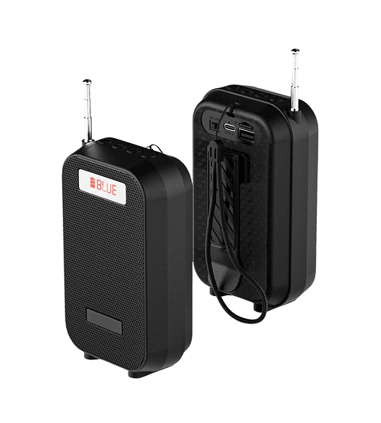 Radio Parlante Nano-tec NT-R2460 Portátil Recargable, FM, USB, SD, Bluetooth