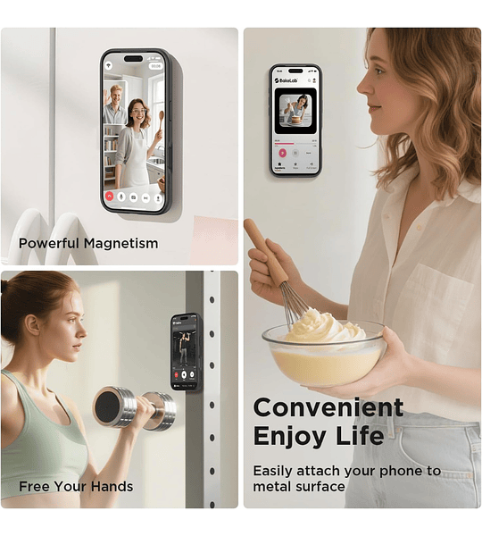 Funda Americana  iPhone 17 Pro Max Soporte Giratorio 360° Magnetico  Protección Total