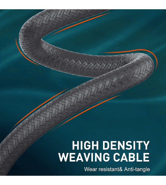 Cable de Carga Rápida 30W 2 Metros Reforzado Trenzado Tipo C 