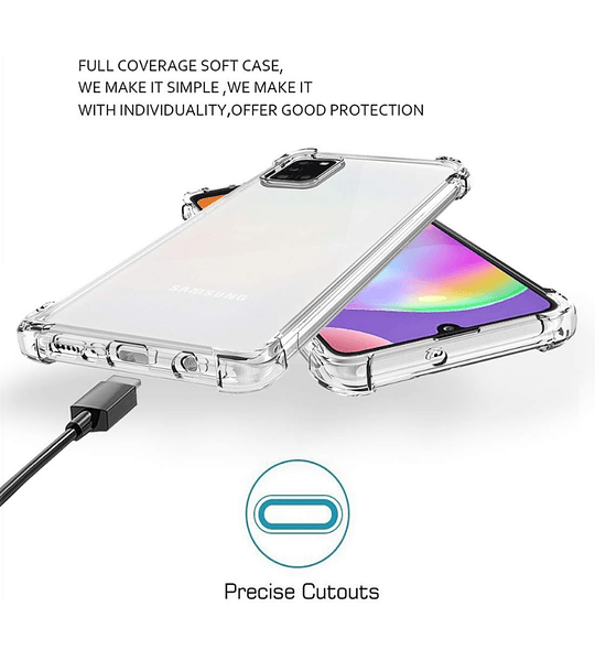 Samsung A31 Funda Estuche Esquinas Redorzadas Bumper 