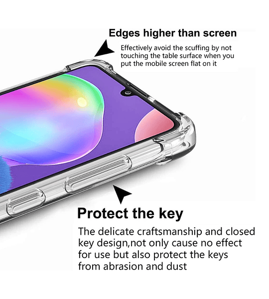 Samsung A31 Funda Estuche Esquinas Redorzadas Bumper 