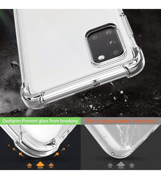 Samsung A31 Funda Estuche Esquinas Redorzadas Bumper 