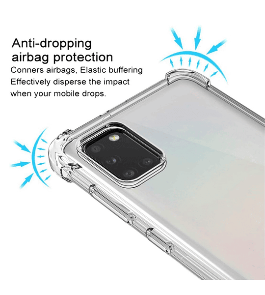 Samsung A31 Funda Estuche Esquinas Redorzadas Bumper 
