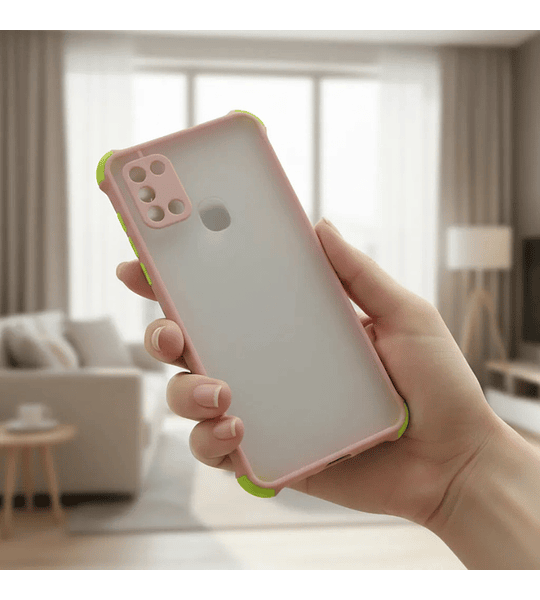 Samsung A21S Funda Borde Color Protector Camara