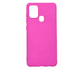 Samsung A21S Funda Estuche Silicone Case Gamuza interna
