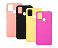  Samsung A21S Funda Estuche Silicone Case Gamuza interna