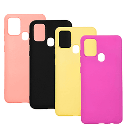  Samsung A21S Funda Estuche Silicone Case Gamuza interna
