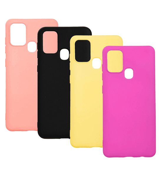  Samsung A21S Funda Estuche Silicone Case Gamuza interna