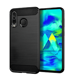 Samsung Galaxy A20 / A30 Funda Estuche Carbono