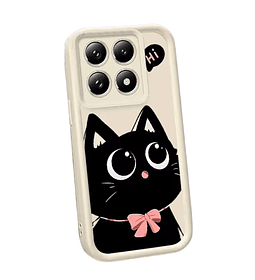 Honor X8C Funda Protectora Diseño Gatito con Lente Elevada Antigolpes