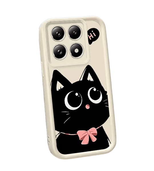 Honor X8C Funda Protectora Diseño Gatito con Lente Elevada Antigolpes