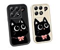 Honor X8C Funda Protectora Diseño Gatito con Lente Elevada Antigolpes
