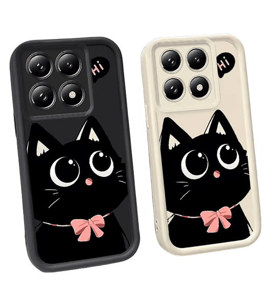 Honor X8C Funda Protectora Diseño Gatito con Lente Elevada Antigolpes