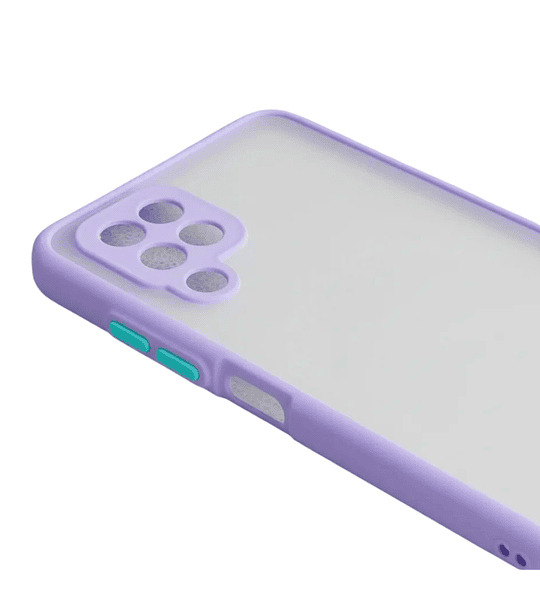 Samsung A12 Funda Borde Color Protector Camara 