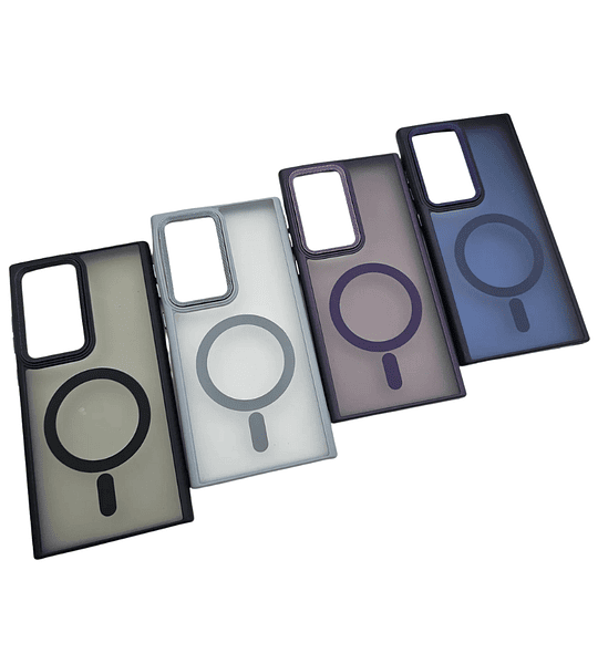  Samsung S24 Ultra Funda Magnética Translúcida Mate Protección Reforzada