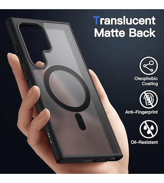  Samsung S24 Funda Magnética Translúcida Mate Protección Reforzada