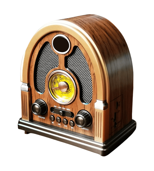 Radio Vintage Retro Fox Tech FX-259BT AM/FM/SW Altavoz, Bluetooth Alta Sencibilidad
