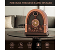 Radio Vintage Retro Fox Tech FX-259BT AM/FM/SW Altavoz, Bluetooth Alta Sencibilidad