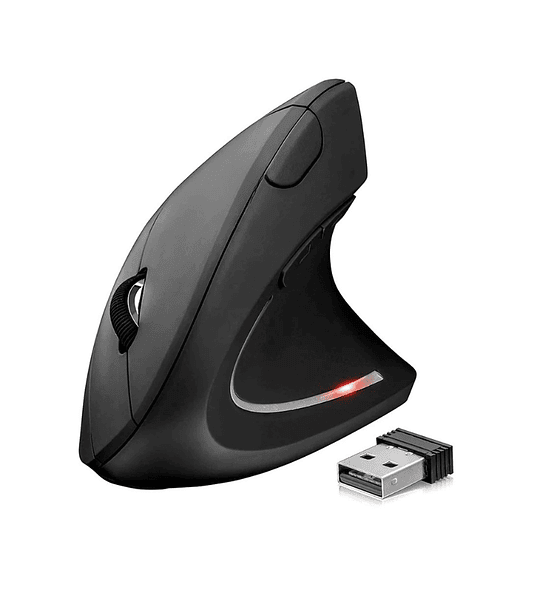 Mouse Ergonómico Vertical Inalámbrico USB Ajustable