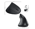 Mouse Ergonómico Vertical Inalámbrico USB Ajustable