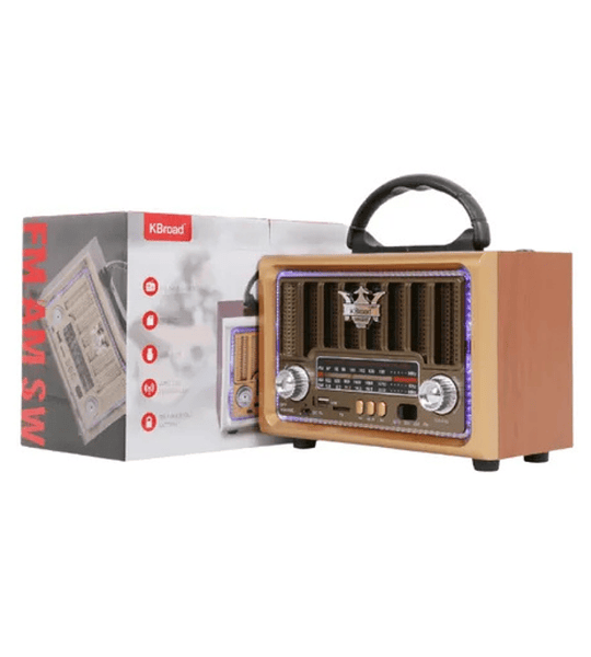  Radio KBroad KTF-2016 Bluetooth AM/FM/SW y Reproducción USB/TF