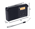 Radio Portátil KBroad KTS-1715 – 3 Bandas con Parlante Integrado