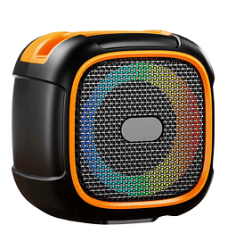 Parlante Bluetooth Portátil RGB con Luces LED, USB, AUX, TF y Batería Recargable