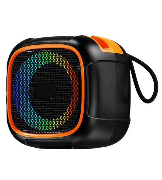 Parlante Bluetooth Portátil RGB con Luces LED, USB, AUX, TF y Batería Recargable