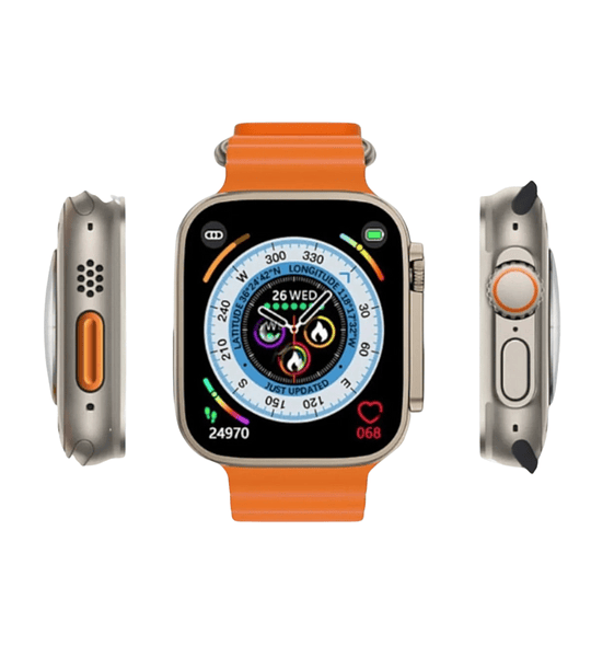 Reloj Inteligente T900 Ultra Deportivo – Bluetooth, Pulsómetro y Multi-Funciones