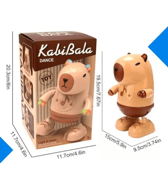 Capibara Bailarín Musical Interactivo con Luces LED y Movimiento Automático