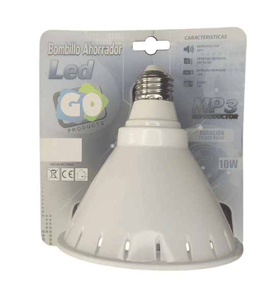 Bombillo LED Parlante Bluetooth 10W con MP3 y Control Remoto – GO Products