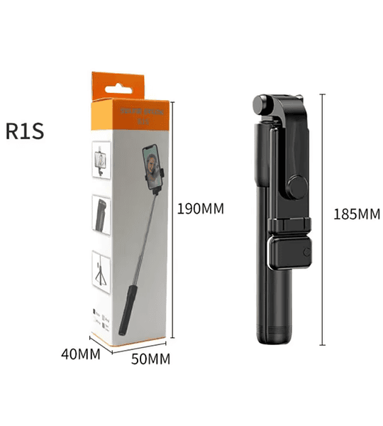 Selfie Stick Trípode R1S con Control Bluetooth y Luz LED Ajustable