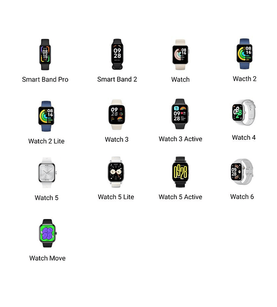 Hidrogel Xiaomi Redmi Protector de Pantalla Smartwatch Irrompible (Elegir Modelo)