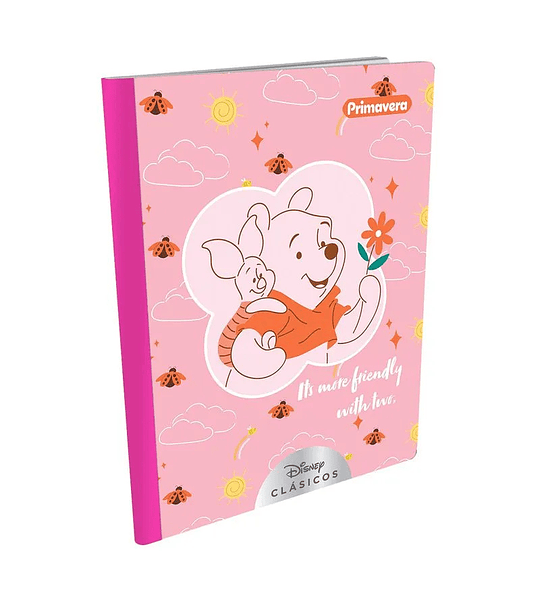 Cuaderno Cuadriculado 100 hojas Cosido Primavera Disney