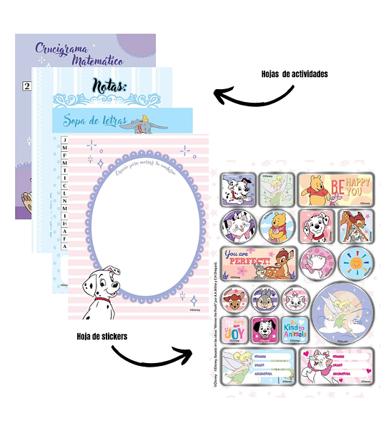 Cuaderno Cuadriculado 100 hojas Cosido Primavera Disney