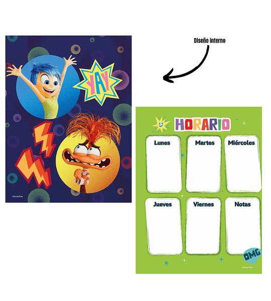 Cuaderno Cuadriculado 100 hojas Cosido Primavera Disney