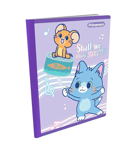 Cuaderno Cuadriculado 100 hojas Cosido Primavera para niños y niñas