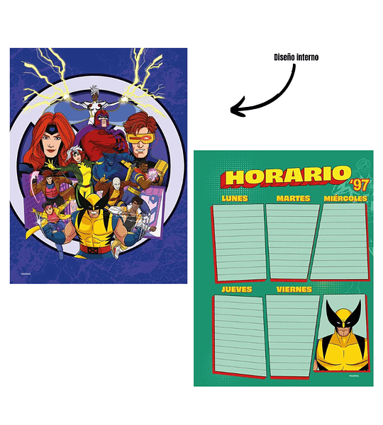 Cuaderno Cuadriculado 100 hojas Cosido Primavera para niños y niñas